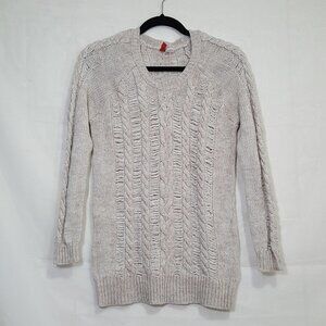 Divided H&M cable knit sweater ivory size S